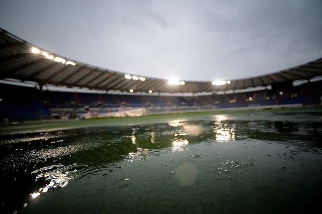 Nubifragio su Roma, il calcio d'inizio di Lazio-Milan spostato alle ore 16