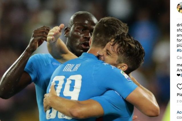 Il messaggio di Mertens a Milik: “Amico mio, torna più forte di prima”