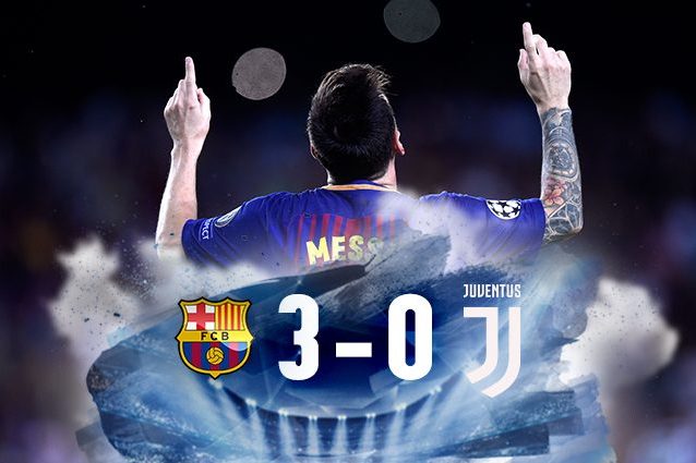 Barcellona batte Juventus 3-0