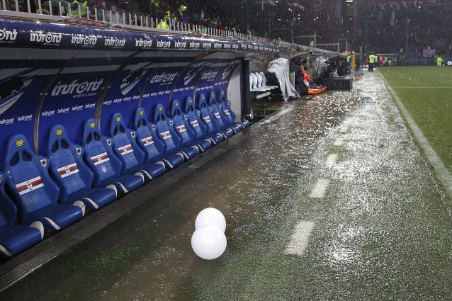 Meteo: maltempo e nubifragi, incognita sulla Serie A dopo Samp-Roma rinviata
