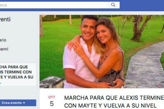 Sanchez, che bomber con Mayte. Ai tifosi non piacciono le sue prestazioni...