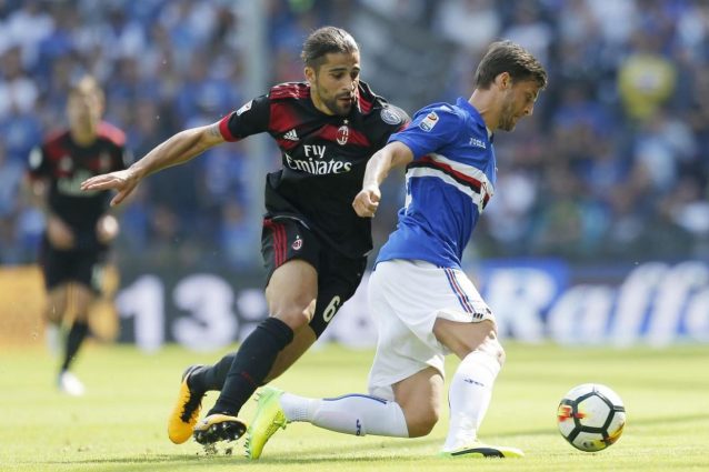 Fine primo tempo, Sampdoria-Milan 0-0