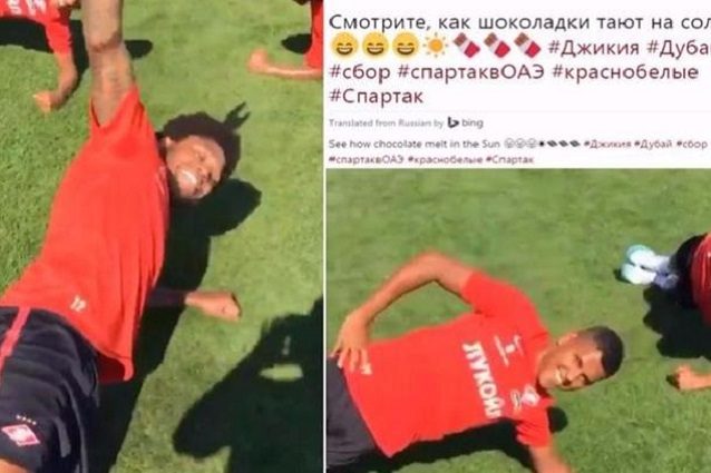 “Come cioccolato al sole” lo Spartak Mosca scherza ma scattano le accuse di razzismo