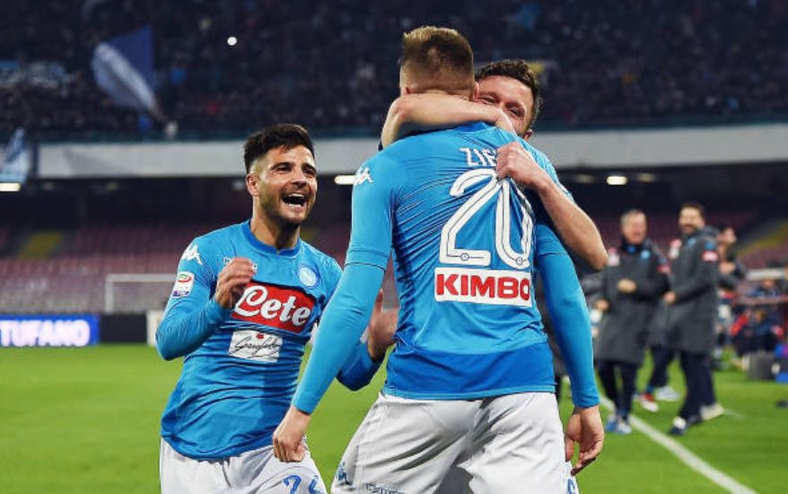 Mario Rui e Zielinski hanno prodotto il gol del momentaneo 3–1.