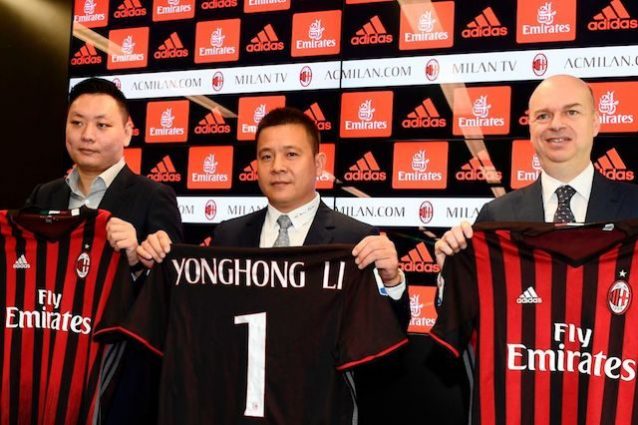 Milan, Yonghong Li nei guai. Chiesta la bancarotta in Cina Milan, Yonghong Li nei guai. Chiesta la bancarotta in Cina