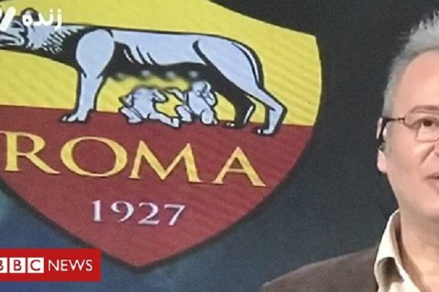 Iran, una tv censura le mammelle della lupa nel logo della Roma