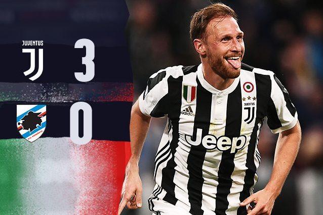 La Juve spazza via la Samp e si cuce addosso lo scudetto