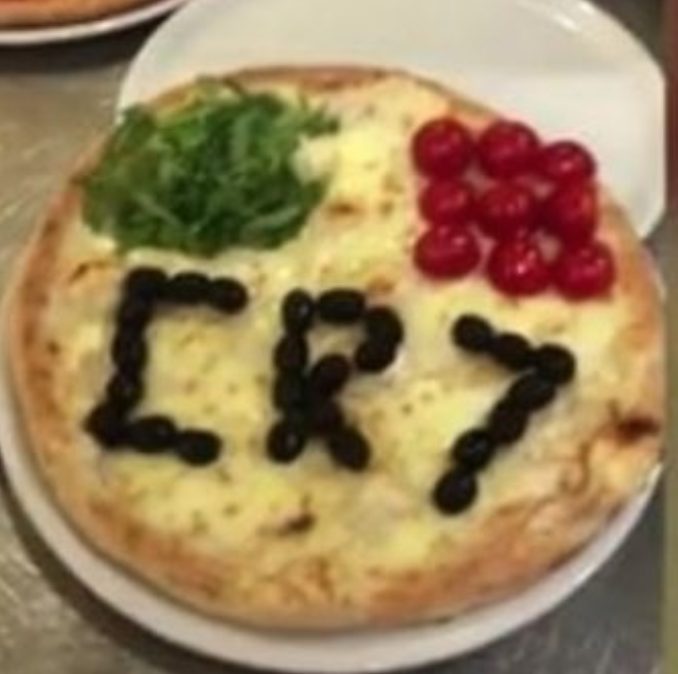 La pizza creata in onore di Cristiano Ronaldo.