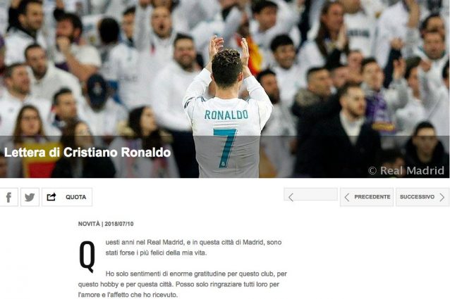 Ronaldo alla Juve, il Real ha già scelto l'erede Ronaldo alla Juve, il Real ha già scelto l'erede