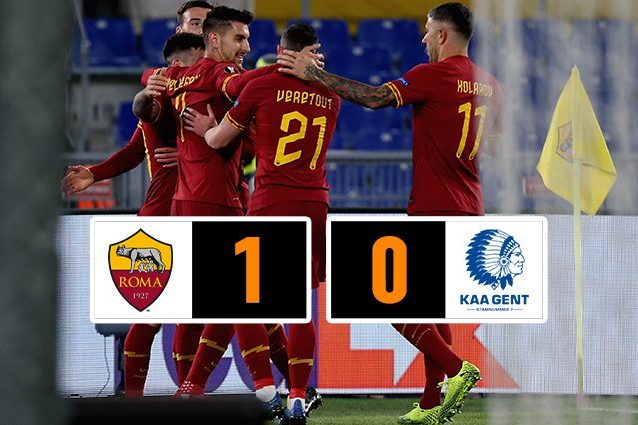Europa League, Roma-Gent 1-0: decide un gol di Carles Perez